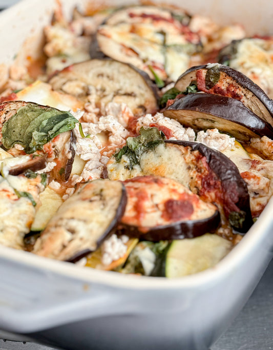 Mediterranean Vegetable Pepper Jack Cheese Lasagna
