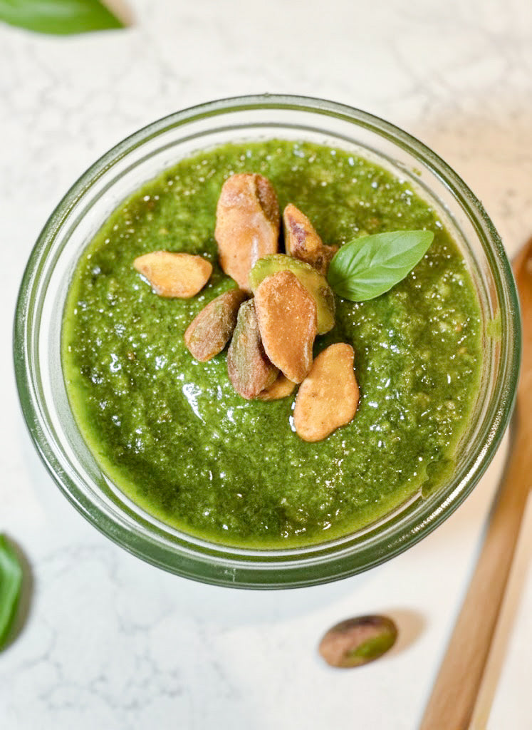 Pistachio Basil Pesto – Sahtain Nunu