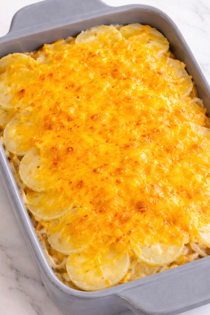 Simple Layered Scalloped Potatoes (Momma Jackie Style)
