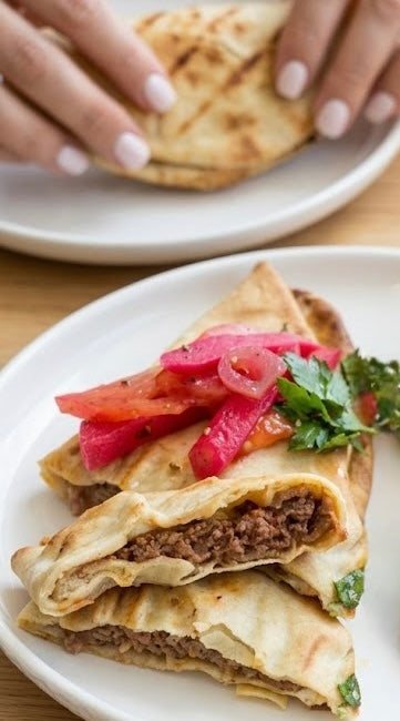 Arayis | Crispy Grilled Pita Stuffed with Spiced Lamb