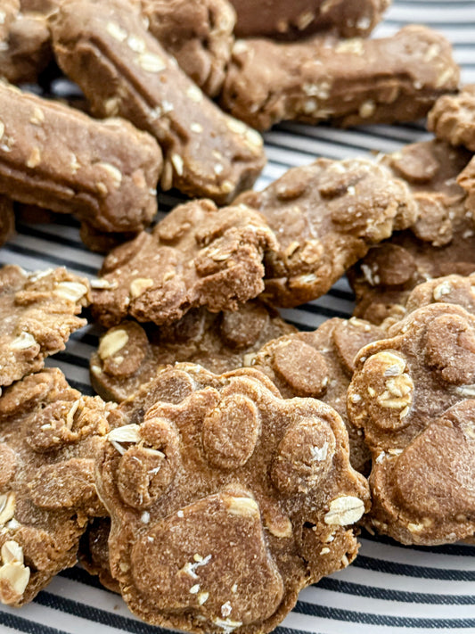 Pumpkin Spice Oat Doggy Cookies